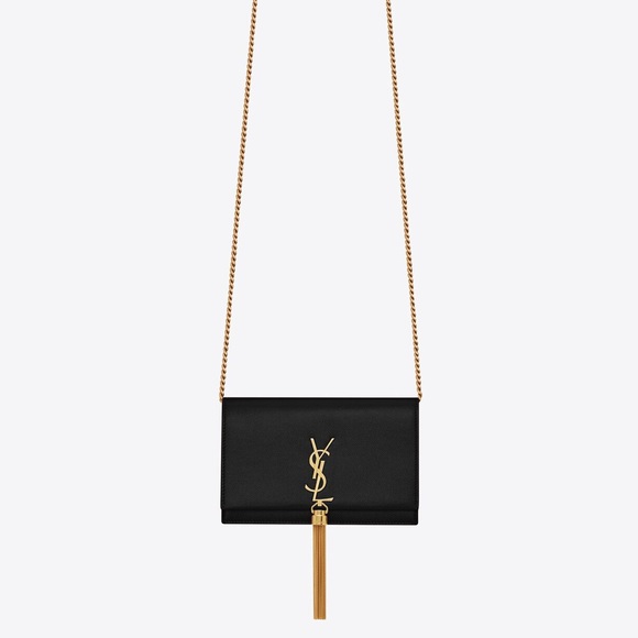 SAINT LAURENT MONOGRAM KATE CHAIN WALLET WITH TASSEL IN SMOOTH CALFSKIN - Picture 14 of 14